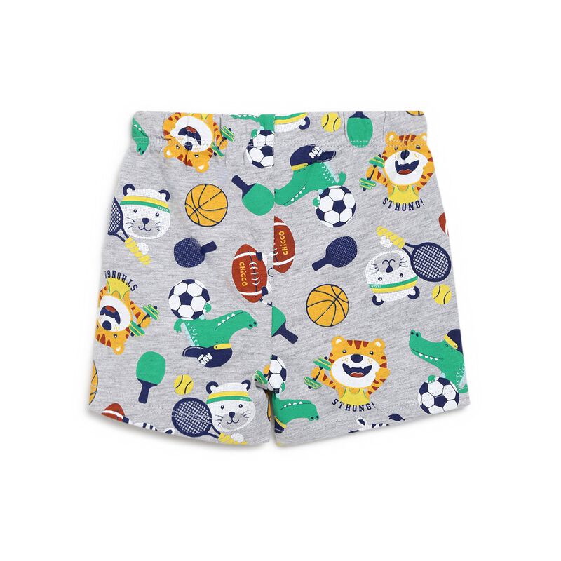 Boys Light Grey Short Knitted Trousers image number null